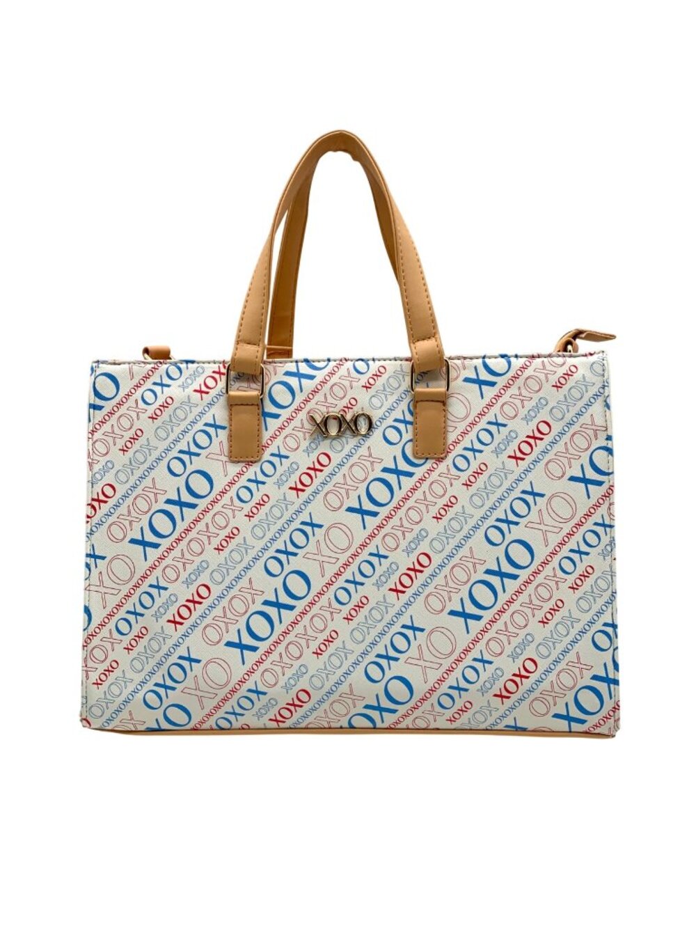 Xoxo White All-over Print Satchel Bag
